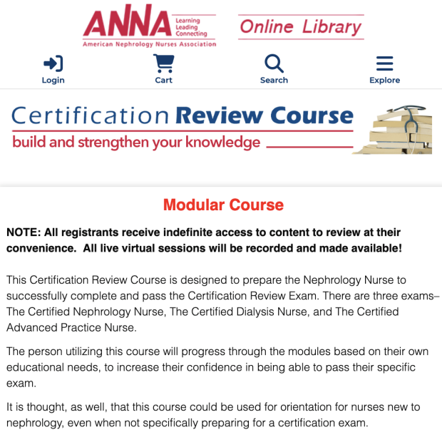 Certification Review Course